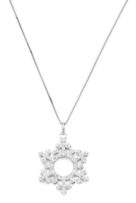 Collana Amen donna in argento e zirconi bianchi CLPC1