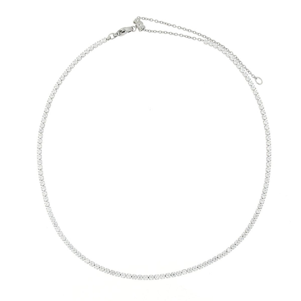 Collana tennis donna Urania Preziosi in acciaio e zirconi bianchi CLTE001