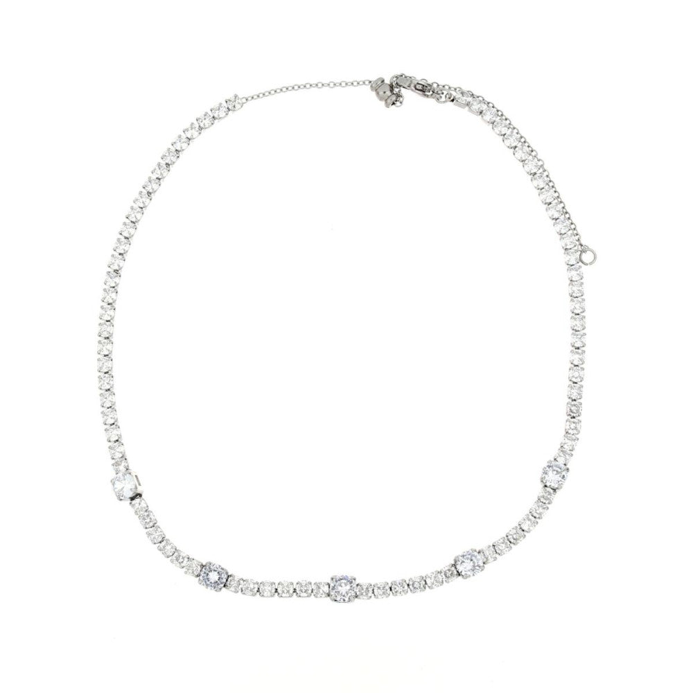 Collana tennis donna Urania Preziosi in acciaio e zirconi bianchi CLTE01050