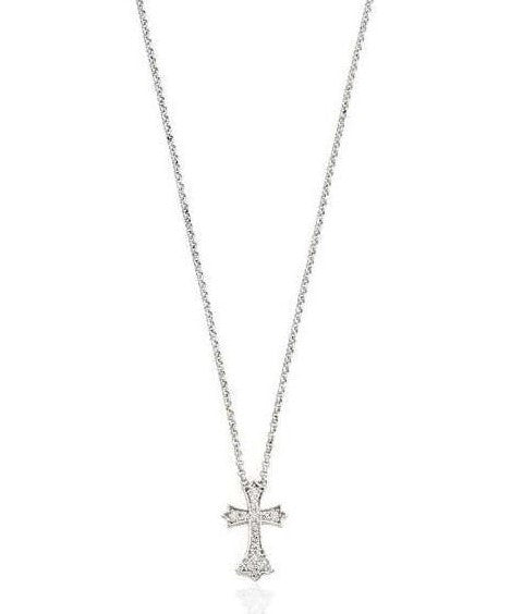 Collana Amen donna in argento e zirconi bianchi CRCZB3