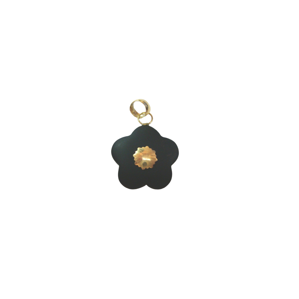 Ciondolo a fiore donna Damiata Gioielli in oro giallo con cristallo CRI11032