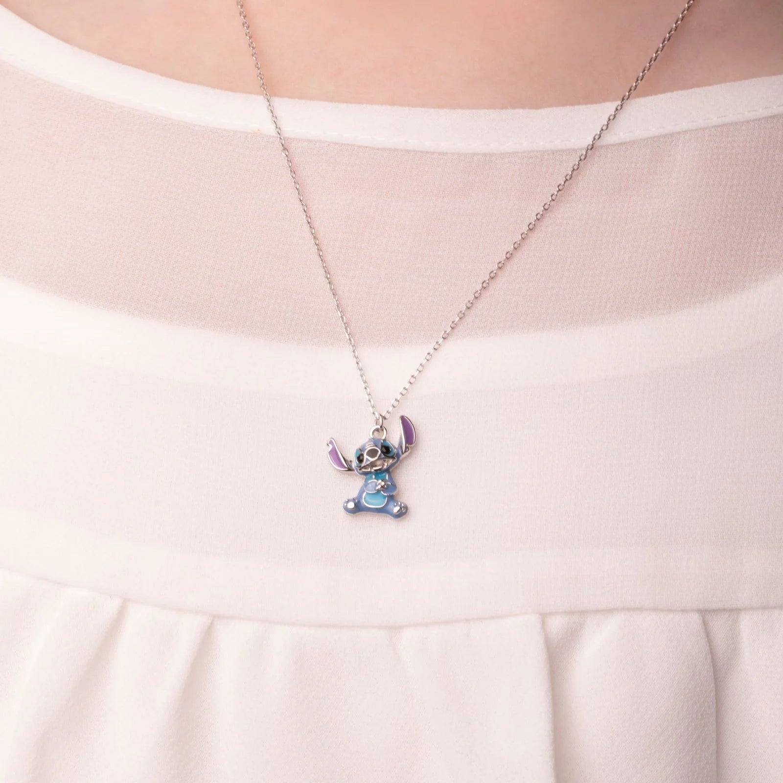 Collana Disney bambina in argento 925% con pendente raffigurante Stitch CS00028SRHL-P.CS
