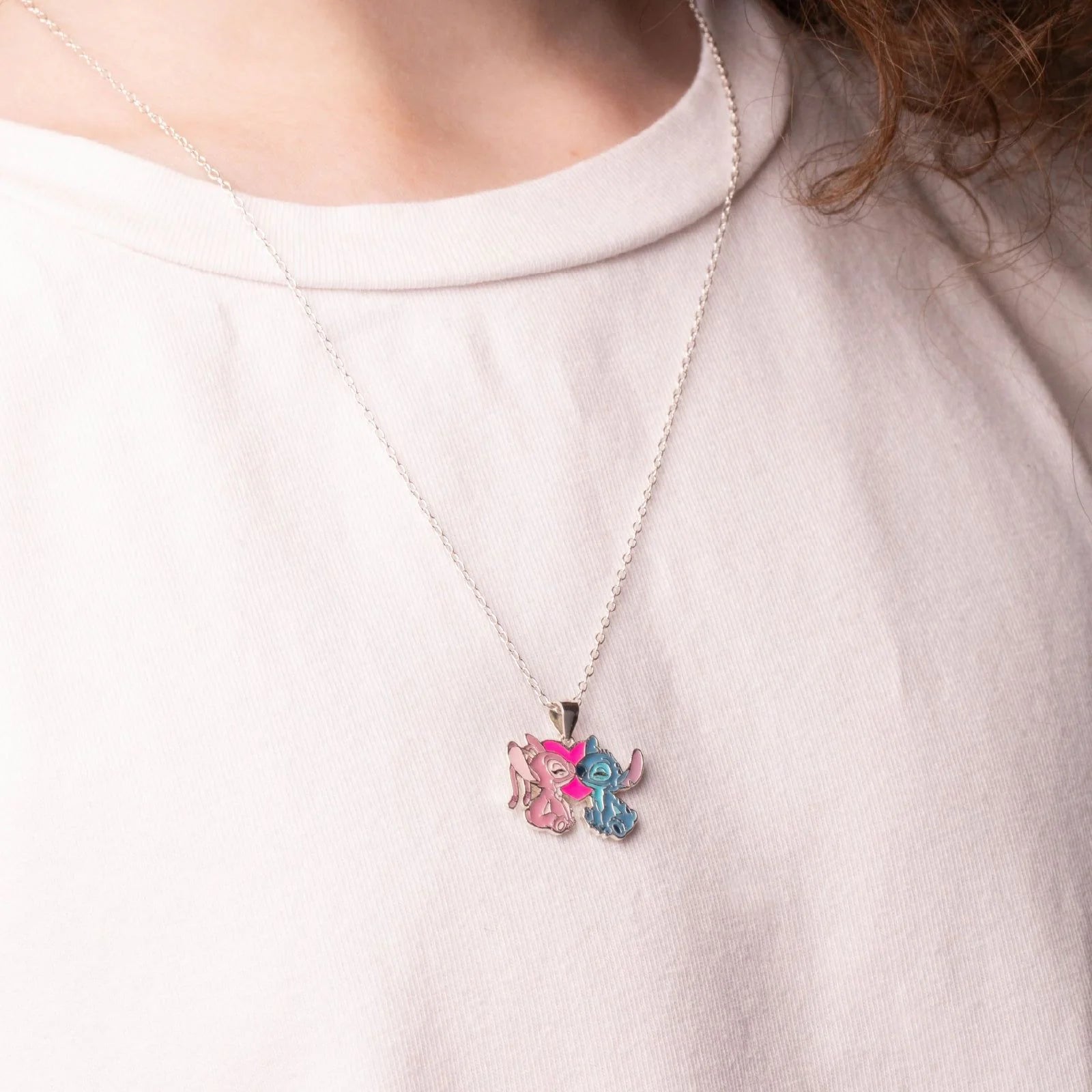 Collana Disney bambina in argento 925% con pendente raffigurante Stitch CS00040SL-P.CS