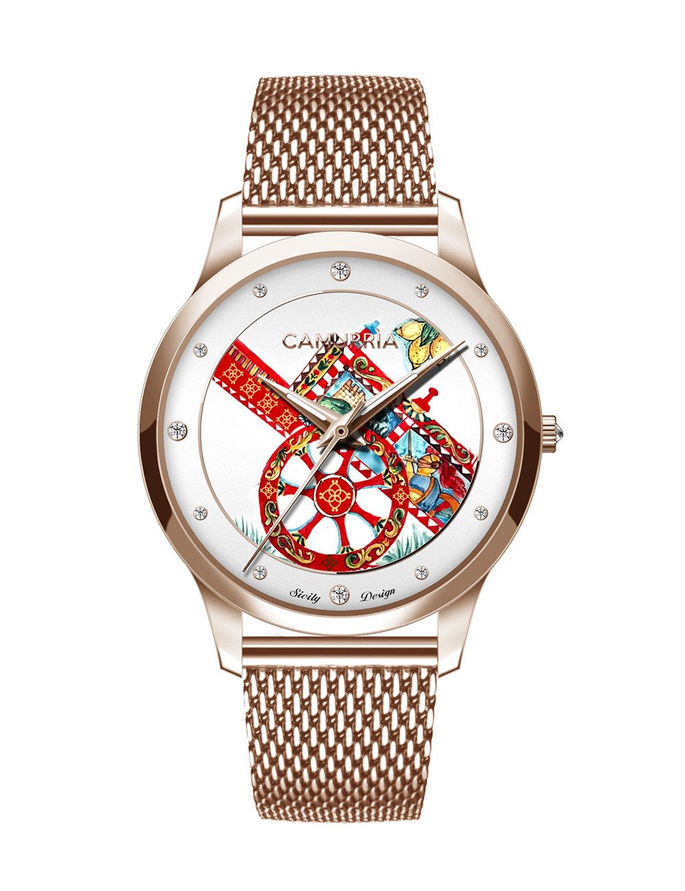 Orologio Camurria donna collezione "U CARRETTU" in acciaio CW01RS1