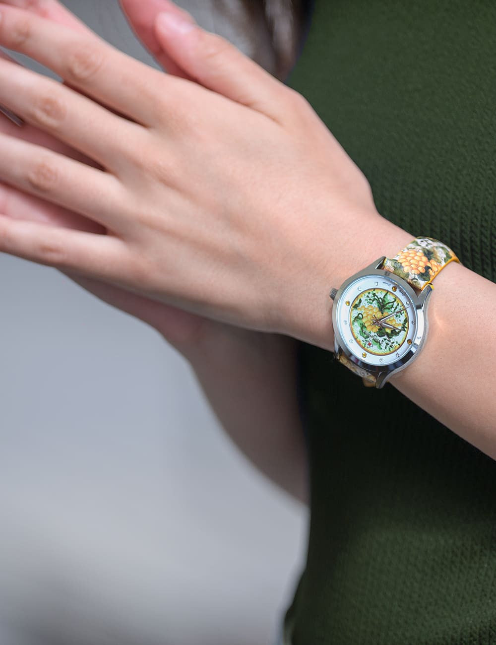 Orologio solo tempo Camurria donna collezione "A RACINA" in acciaio e pelle CW13ST1
