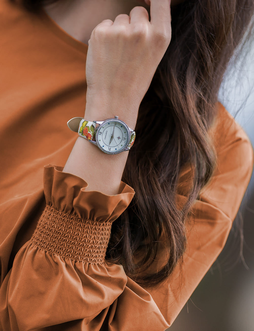 Orologio solo tempo Camurria donna in acciaio e pelle CW19ST3