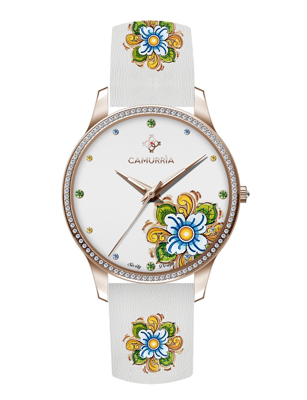 Orologio Camurria donna collezione "M'AMA NON M'AMA" in acciaio e pelle CW25RT1