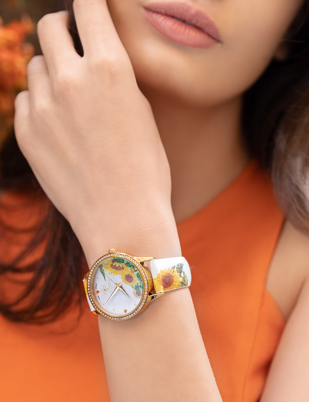 Orologio Camurria donna collezione "SULI DI SICILIA" in acciaio e pelle CW37GT1