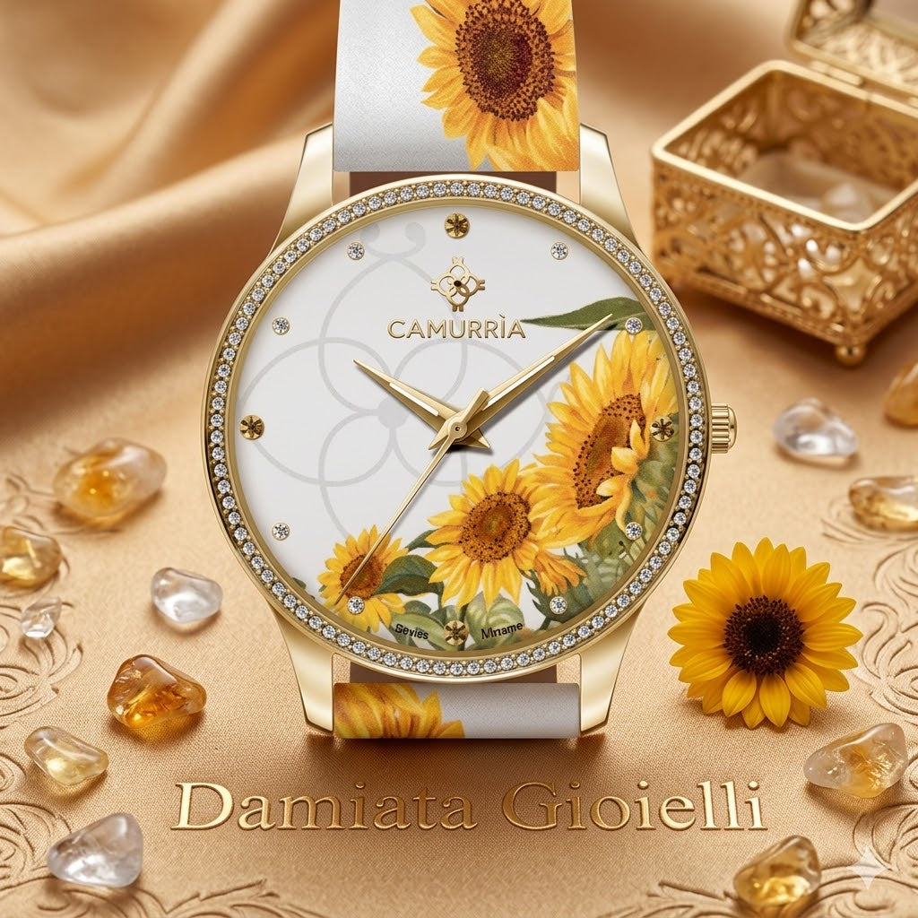 Orologio Camurria donna collezione "SULI DI SICILIA" in acciaio e pelle CW37GT1