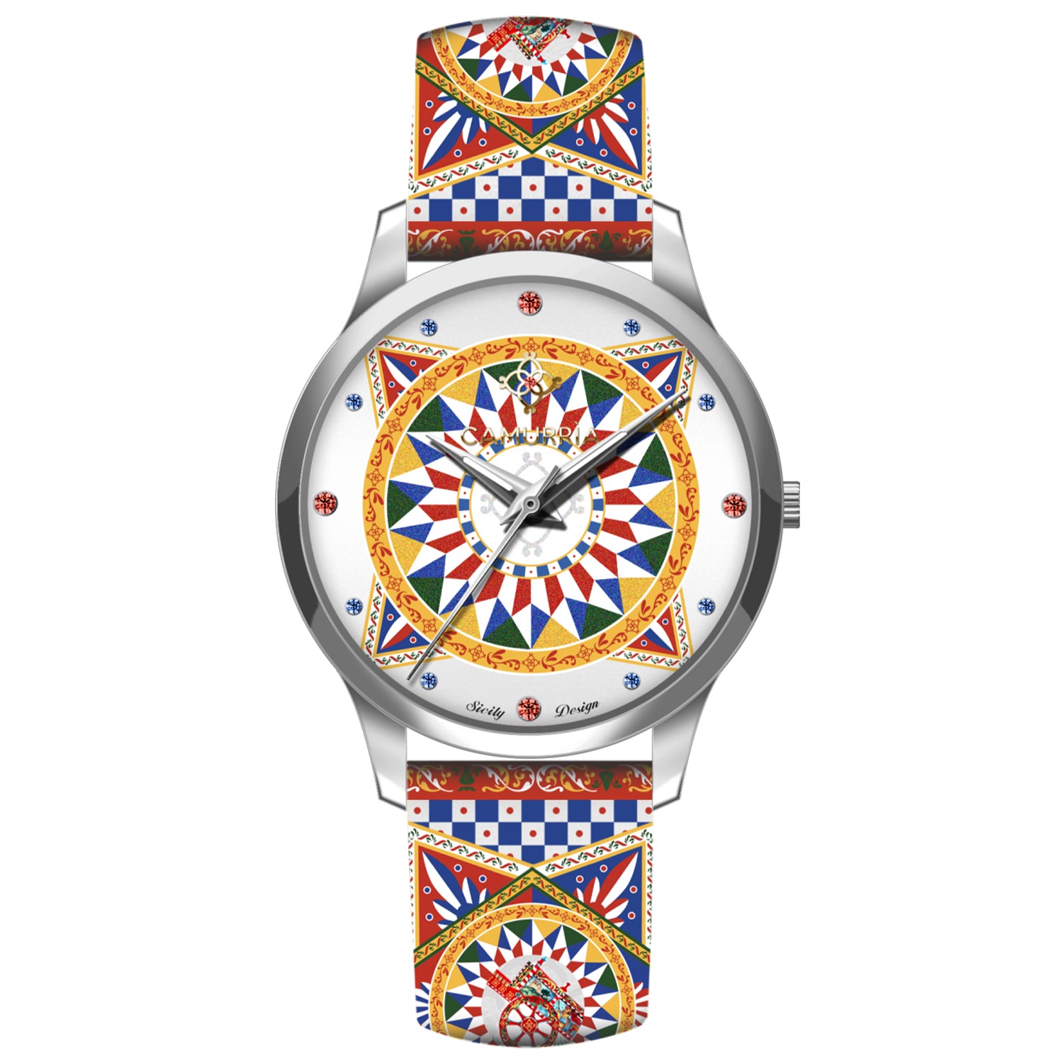 Orologio solo tempo donna Camurria collezione Glamour in acciaio e pelle CW47ST1