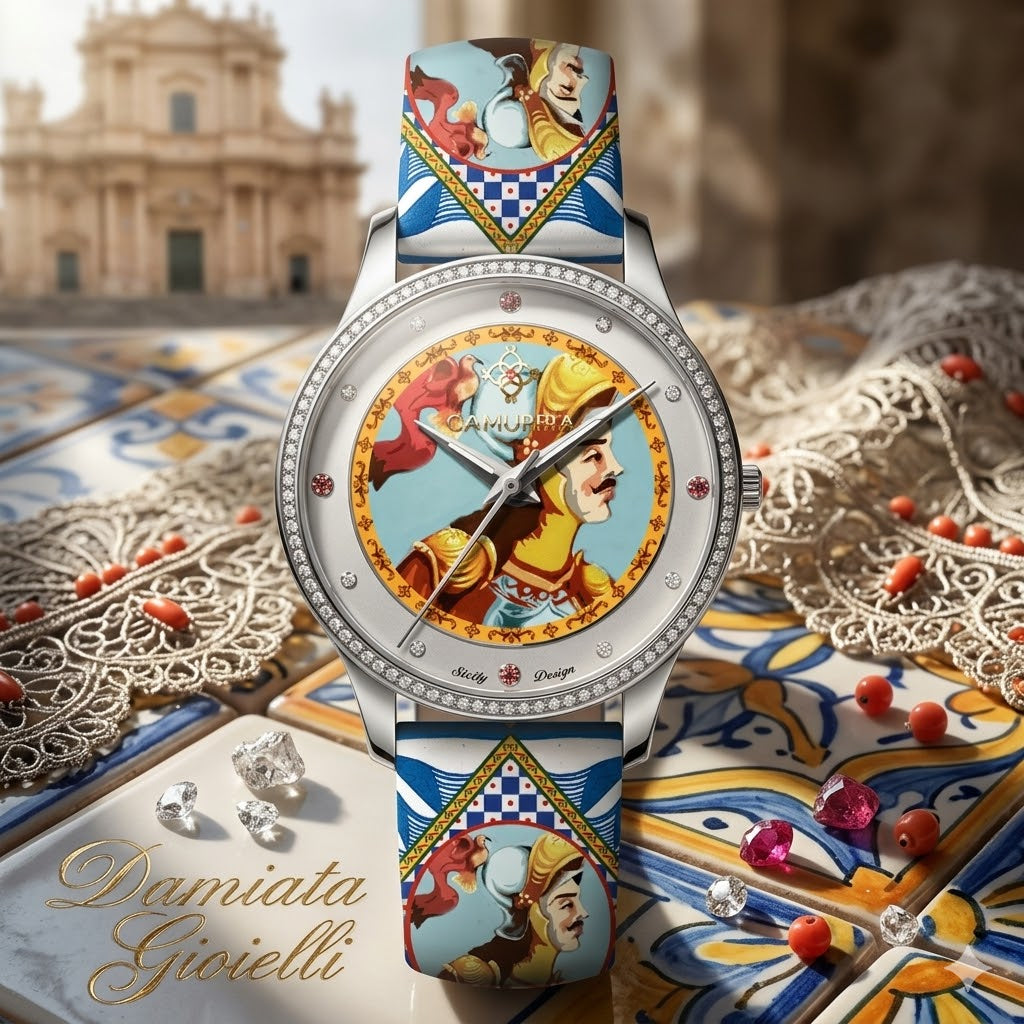 Orologio Camurria donna collezione "U PUPU" in acciaio e pelle CW48ST1