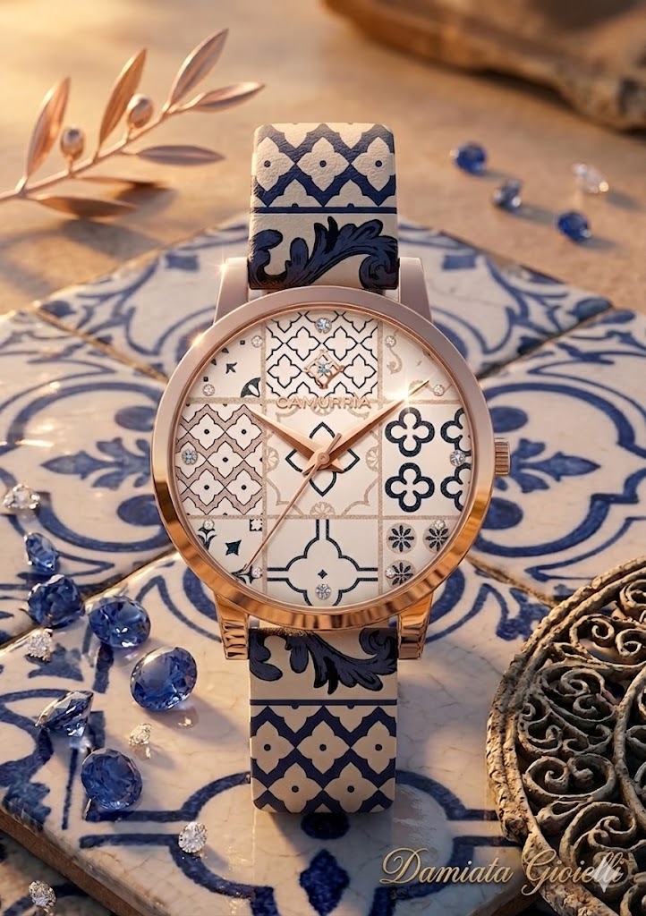 Orologio Camurria donna collezione "CEMENTINA" in acciaio e pelle CW51RT1
