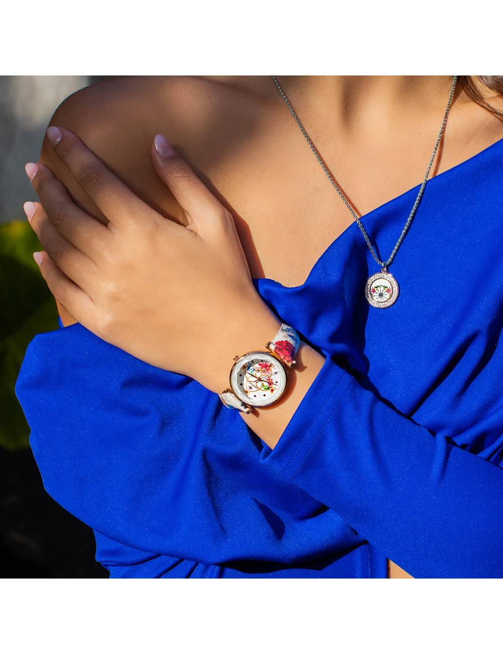 Orologio Camurria donna collezione "CIURI E CULURI" in acciaio e pelle CW56RT1