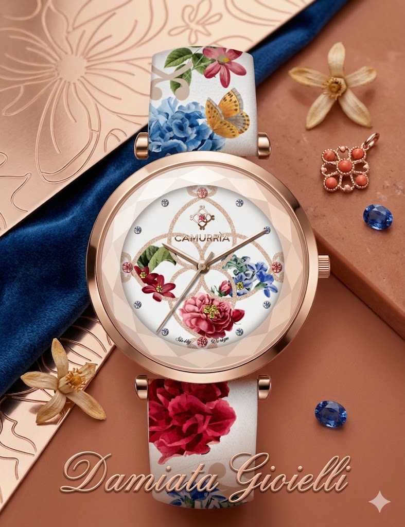 Orologio Camurria donna collezione "CIURI E CULURI" in acciaio e pelle CW56RT1