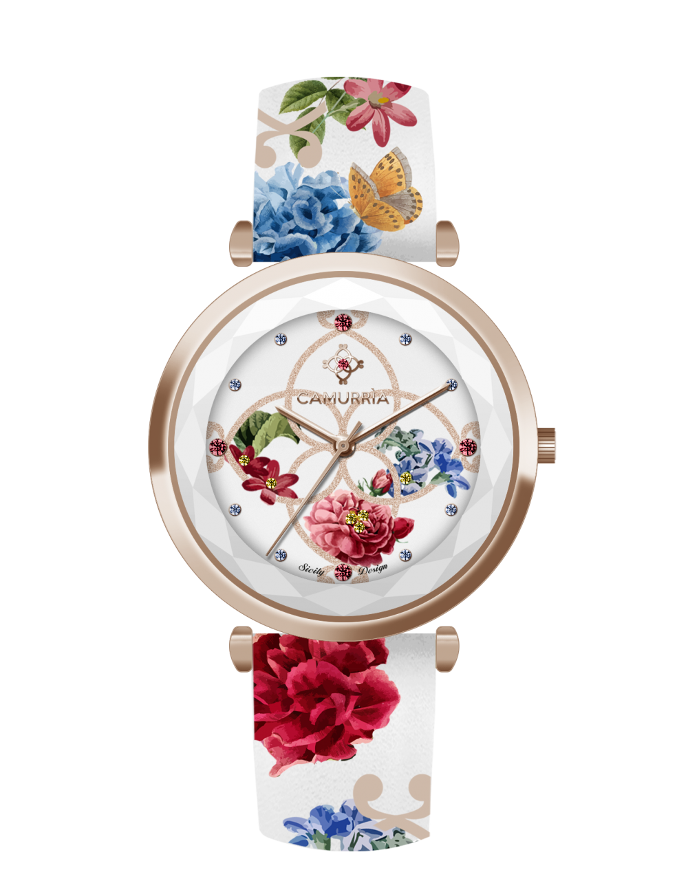 Orologio Camurria donna collezione "CIURI E CULURI" in acciaio e pelle CW56RT1