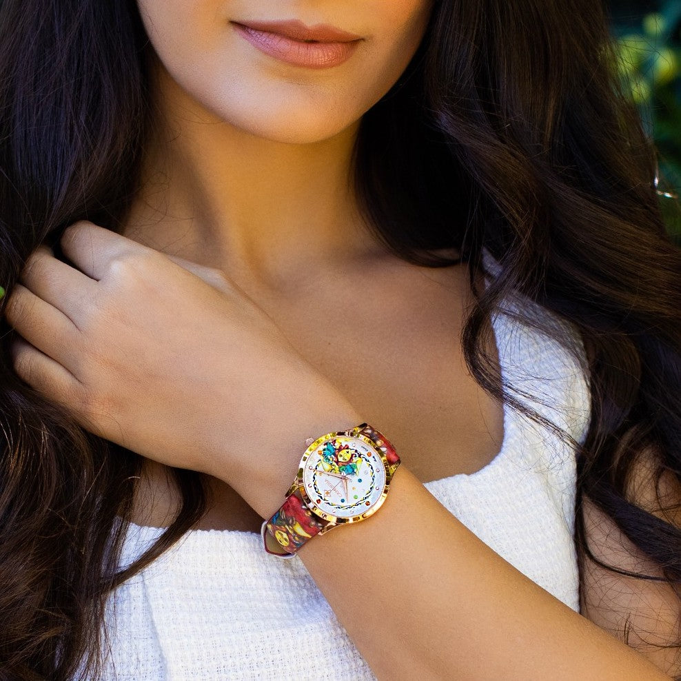 Orologio Camurria donna collezione "A TRINACRIA" in acciaio e pelle CW62RT1