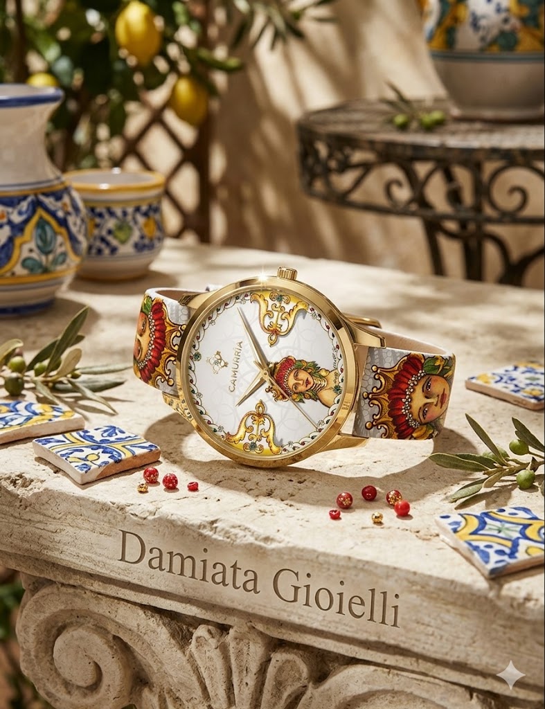 Orologio solo tempo donna Camurria in acciaio e pelle CW63GT1