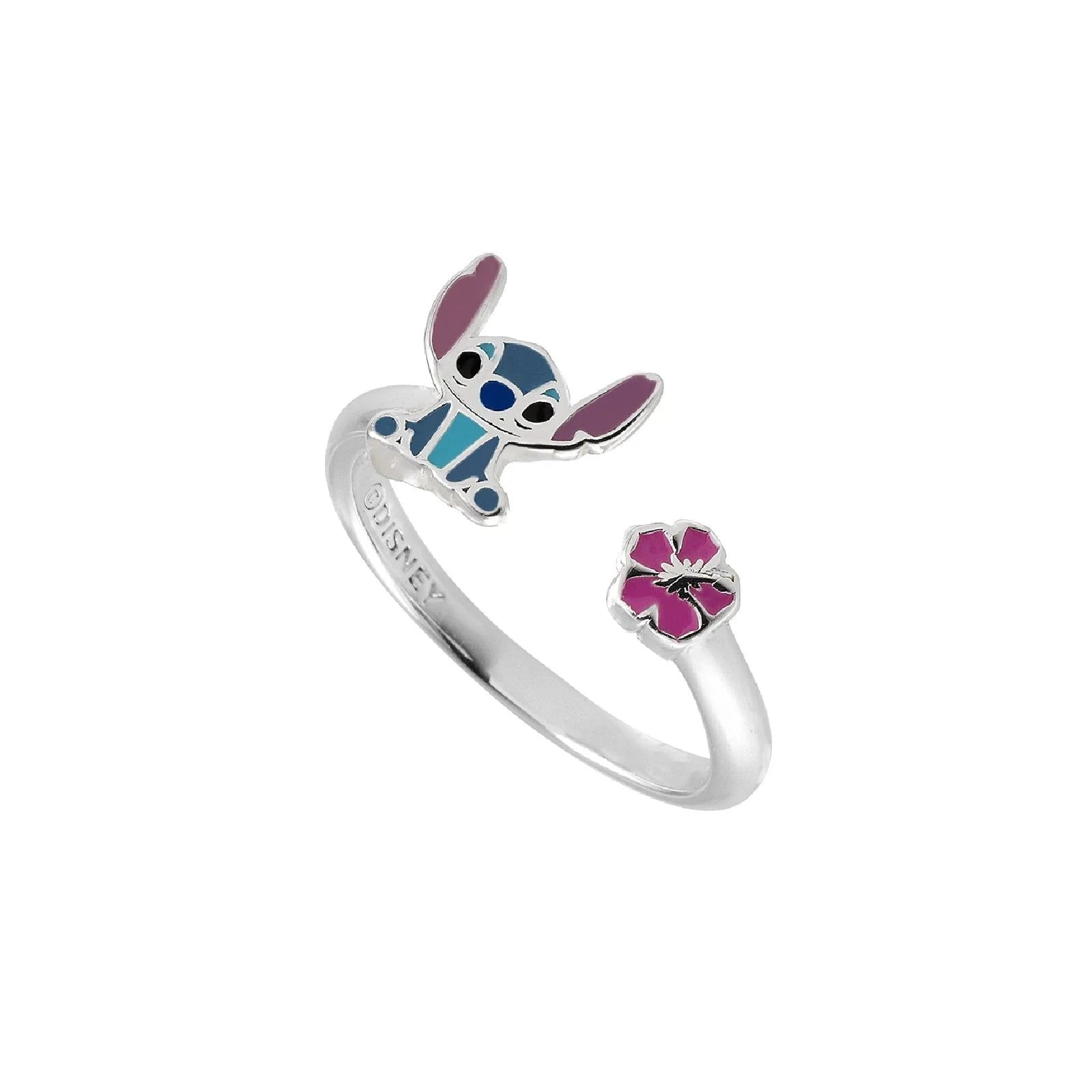 Anello bambina Disney in argento smaltato 925% raffigirante Stitch DS00001SL-CS