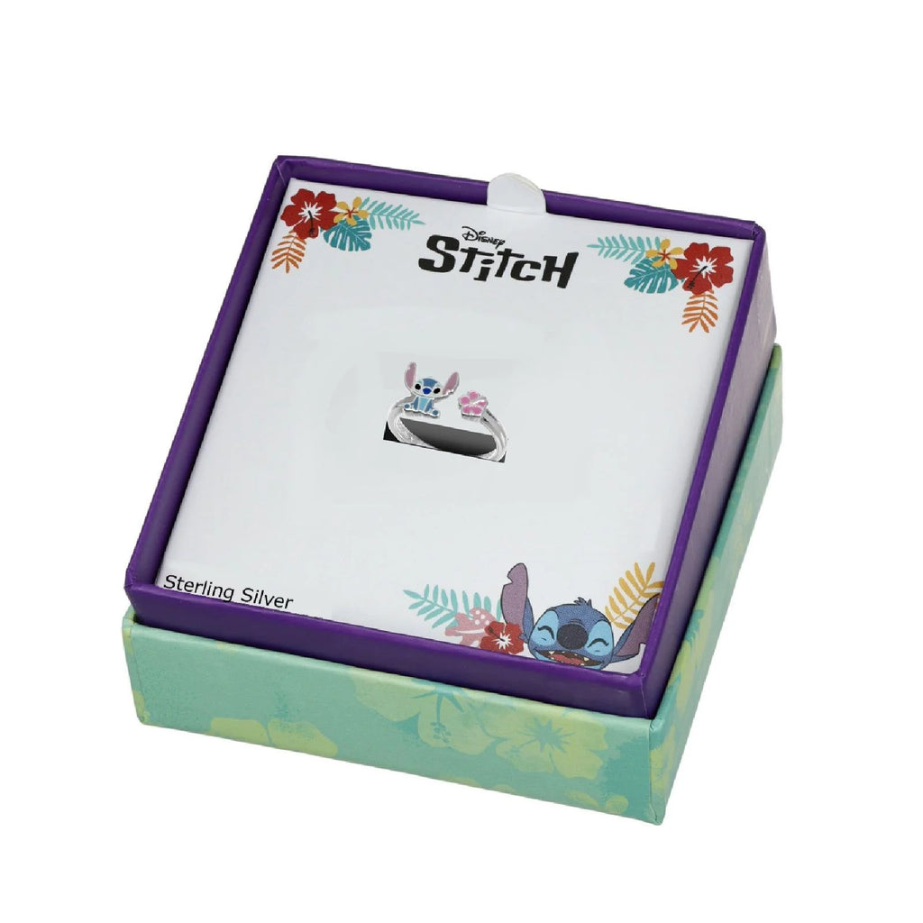 Anello bambina Disney in argento smaltato 925% raffigirante Stitch DS00001SL-CS