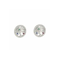 Orecchini albero della vita donna Urania Preziosi in argento e zirconi E1873MLT-1