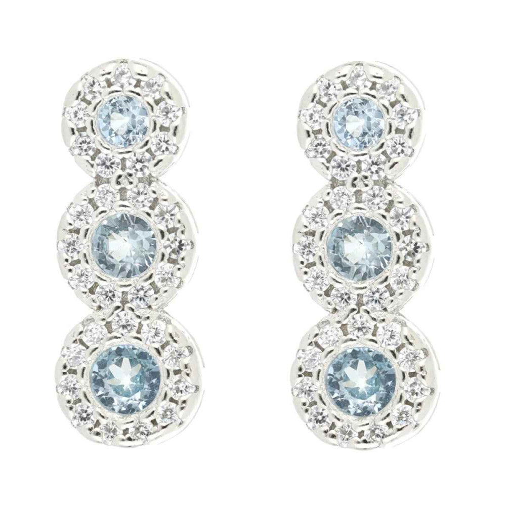 Orecchini trilogy donna Urania Preziosi in argento e zirconi E2500ACQ