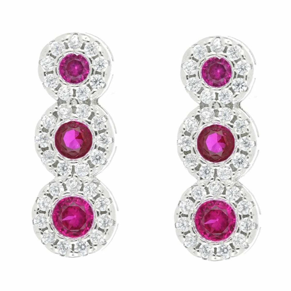 Orecchini trilogy donna Urania Preziosi in argento e zirconi E2500RB