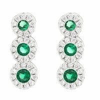 Orecchini trilogy donna Urania Preziosi in argento e zirconi E2500SM