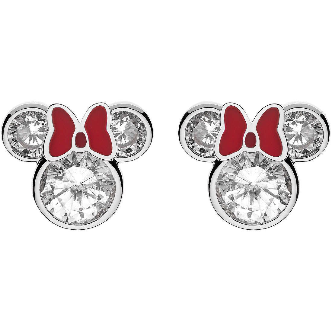 Orecchini Disney Minnie bambina in argento e zirconi E902851RZWL