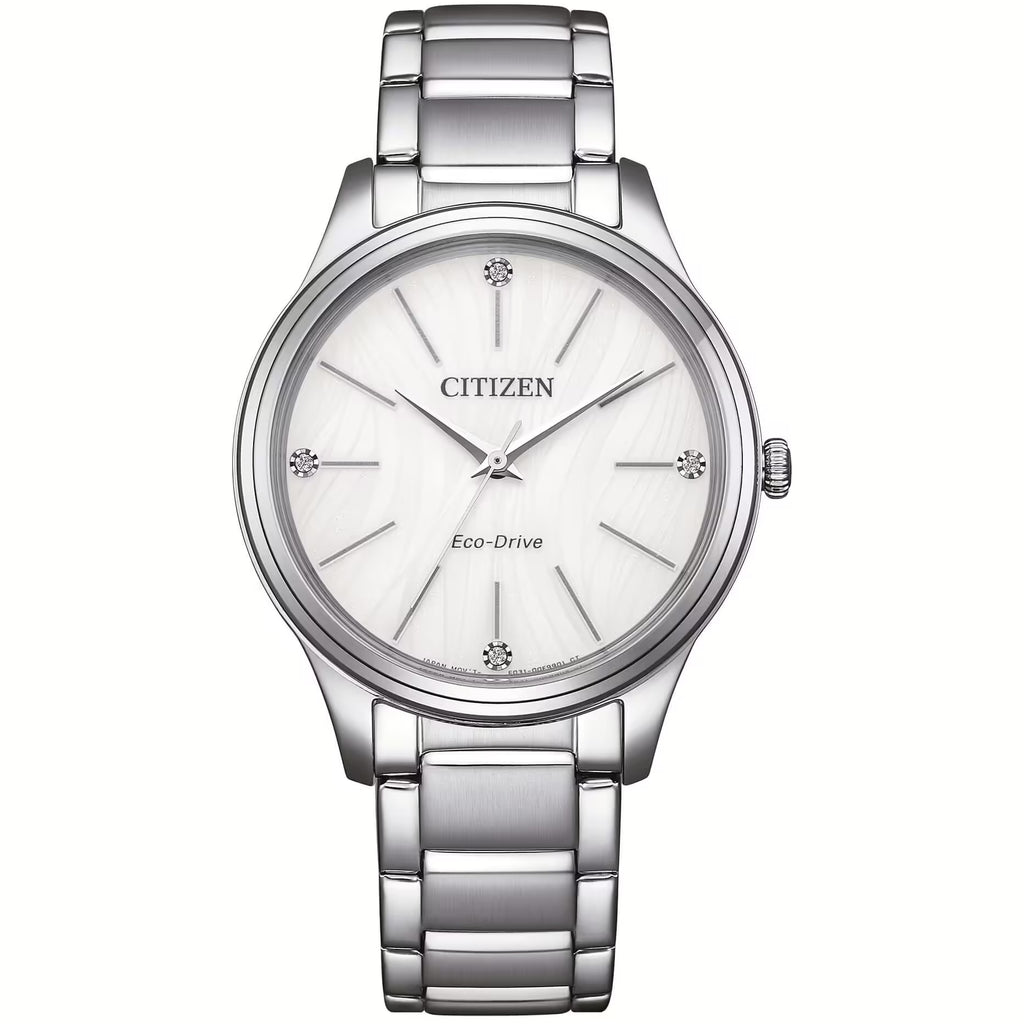 Orologio Citizen donna collezione "OF" in acciaio e cristalli EM1220-58A