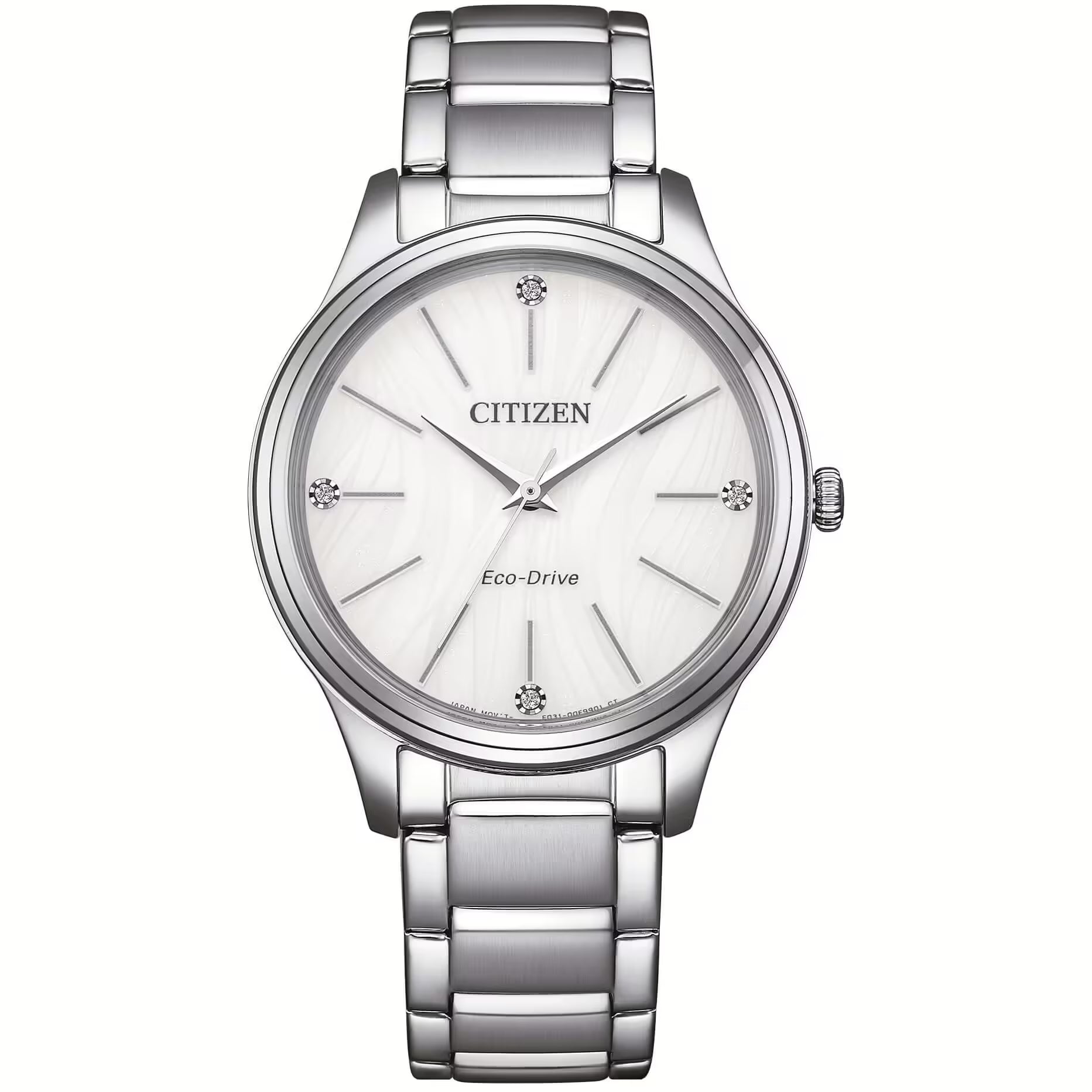 Orologio Citizen donna collezione "OF" in acciaio e cristalli EM1220-58A