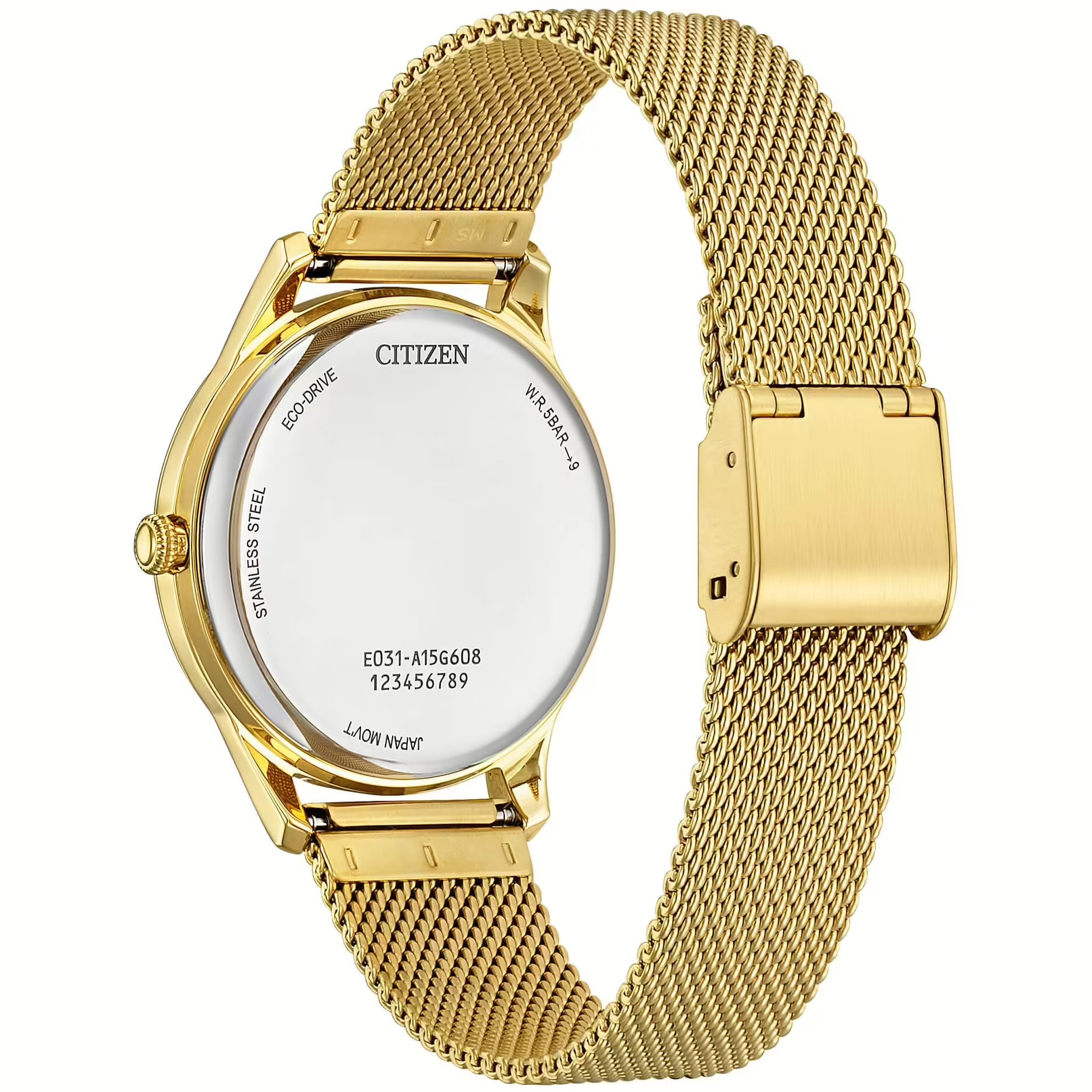 Orologio Citizen donna collezione "OF" in acciaio dorato e cristalli EM1222-87A