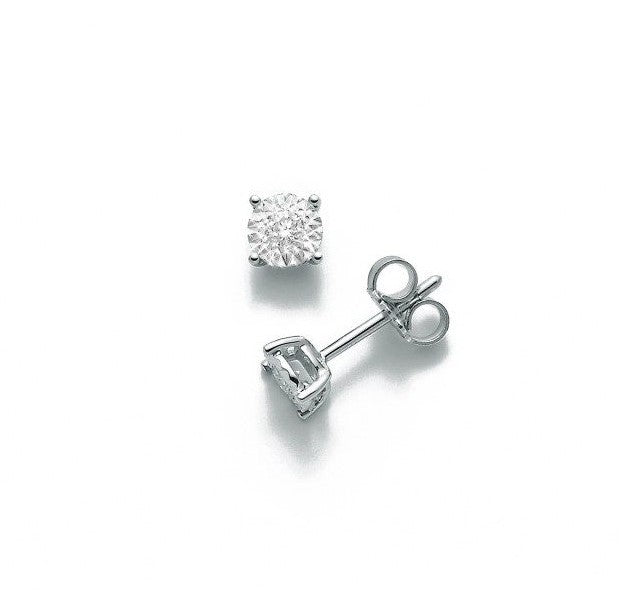 Orecchini punto luce donna Miluna in oro bianco e diamanti ERD2318X