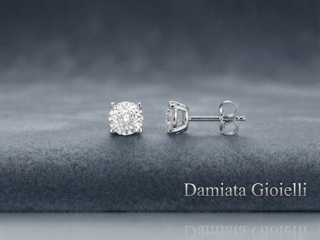 Orecchini punto luce donna Miluna in oro bianco e diamanti ref. ERD2319X