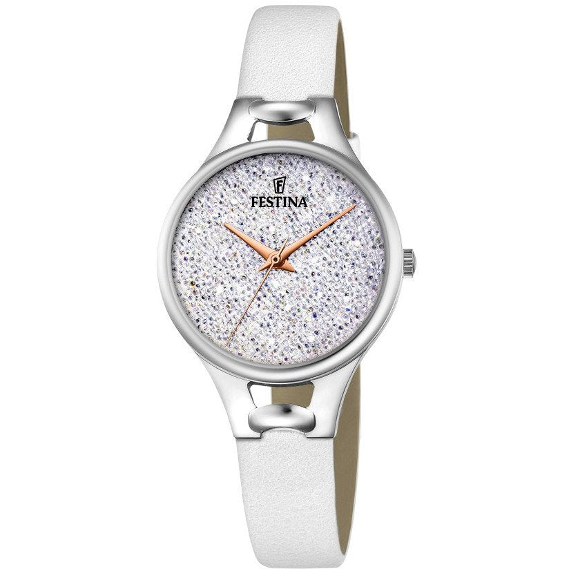 Orologio solo tempo Festina donna in acciaio e pelle F20334/1