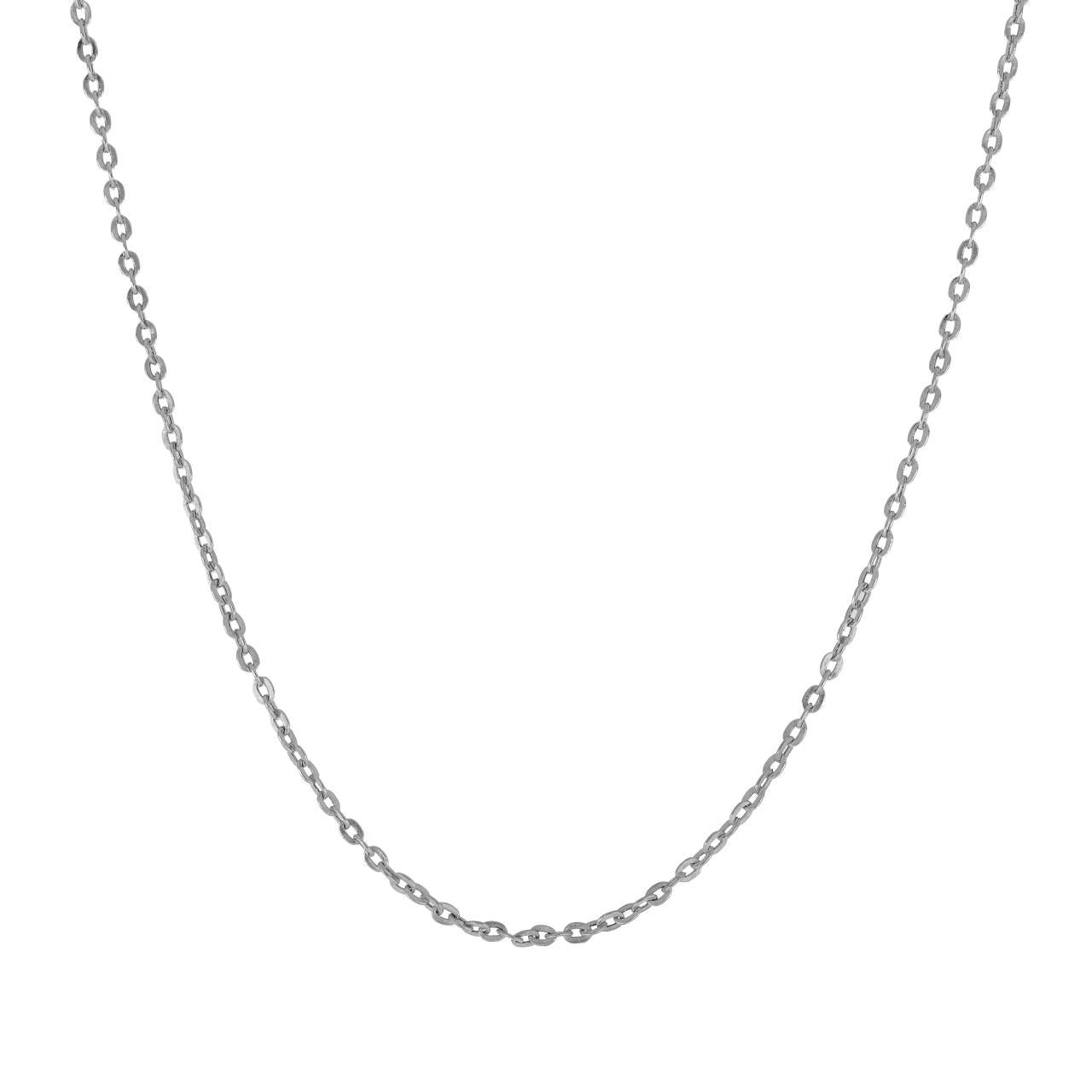 Girocollo a catena unisex IGOLD in oro bianco G0J1OQ