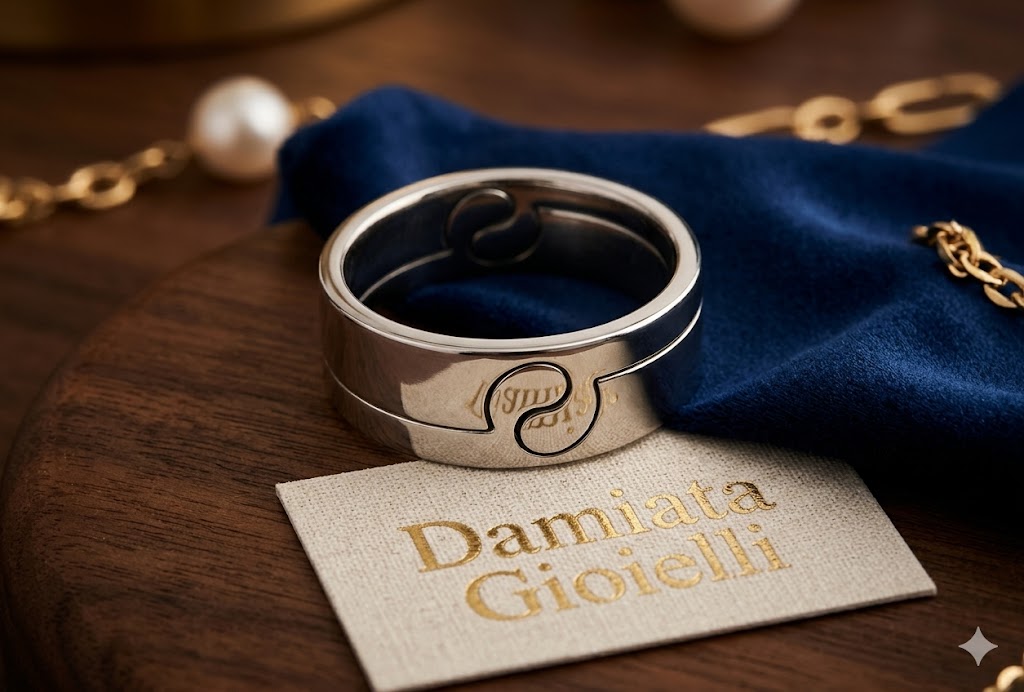 Anello unisex Manuel Zed in acciaio collezione "LUI e LEI" G2032-000014