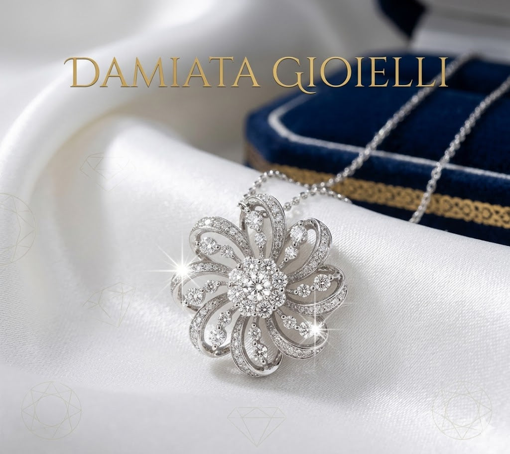 Collana donna Giorgio Visconti in oro bianco e diamanti GBX36813