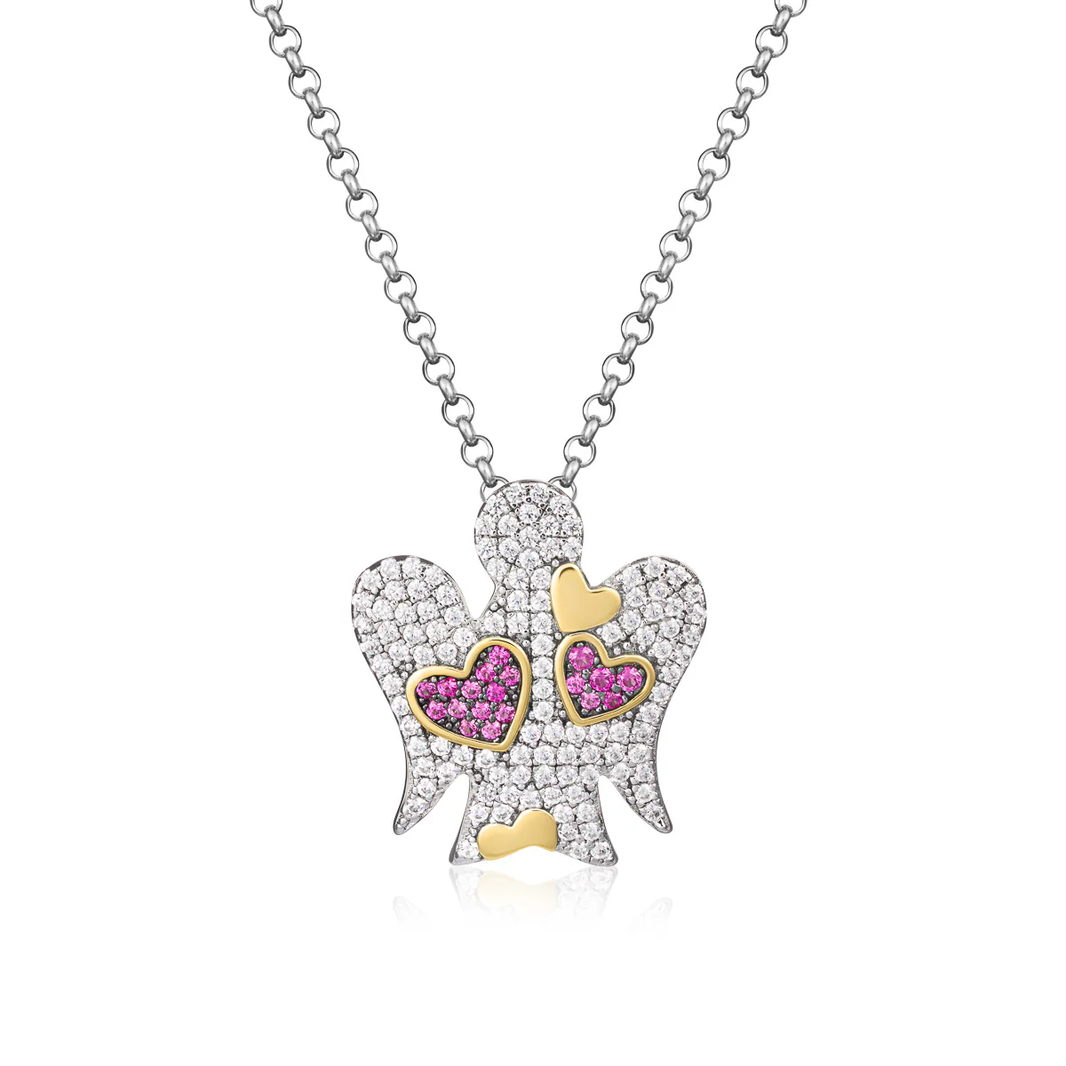 Collana angelo donna Roberto Giannotti in argento e zirconi GIA371
