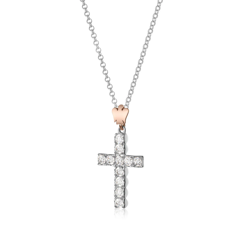 Collana croce donna Roberto Giannotti in Argento e zirconi GIA447