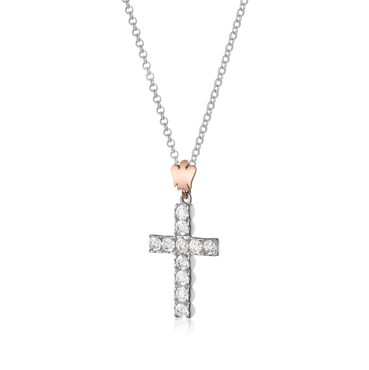 Collana croce donna Roberto Giannotti in Argento e zirconi GIA447