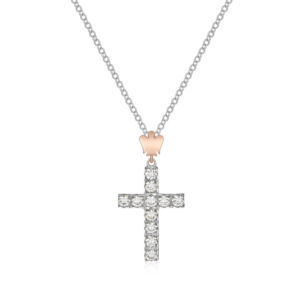 Collana croce donna Roberto Giannotti in Argento e zirconi GIA447