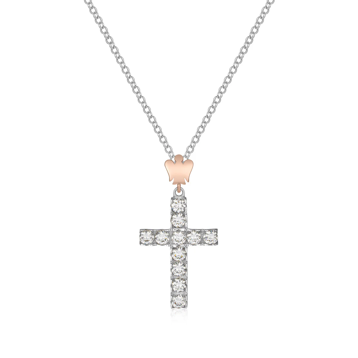 Collana croce donna Roberto Giannotti in Argento e zirconi GIA447