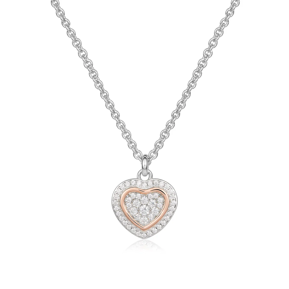 Collana cuore donna Roberto Giannotti in argento e zirconi GIA449