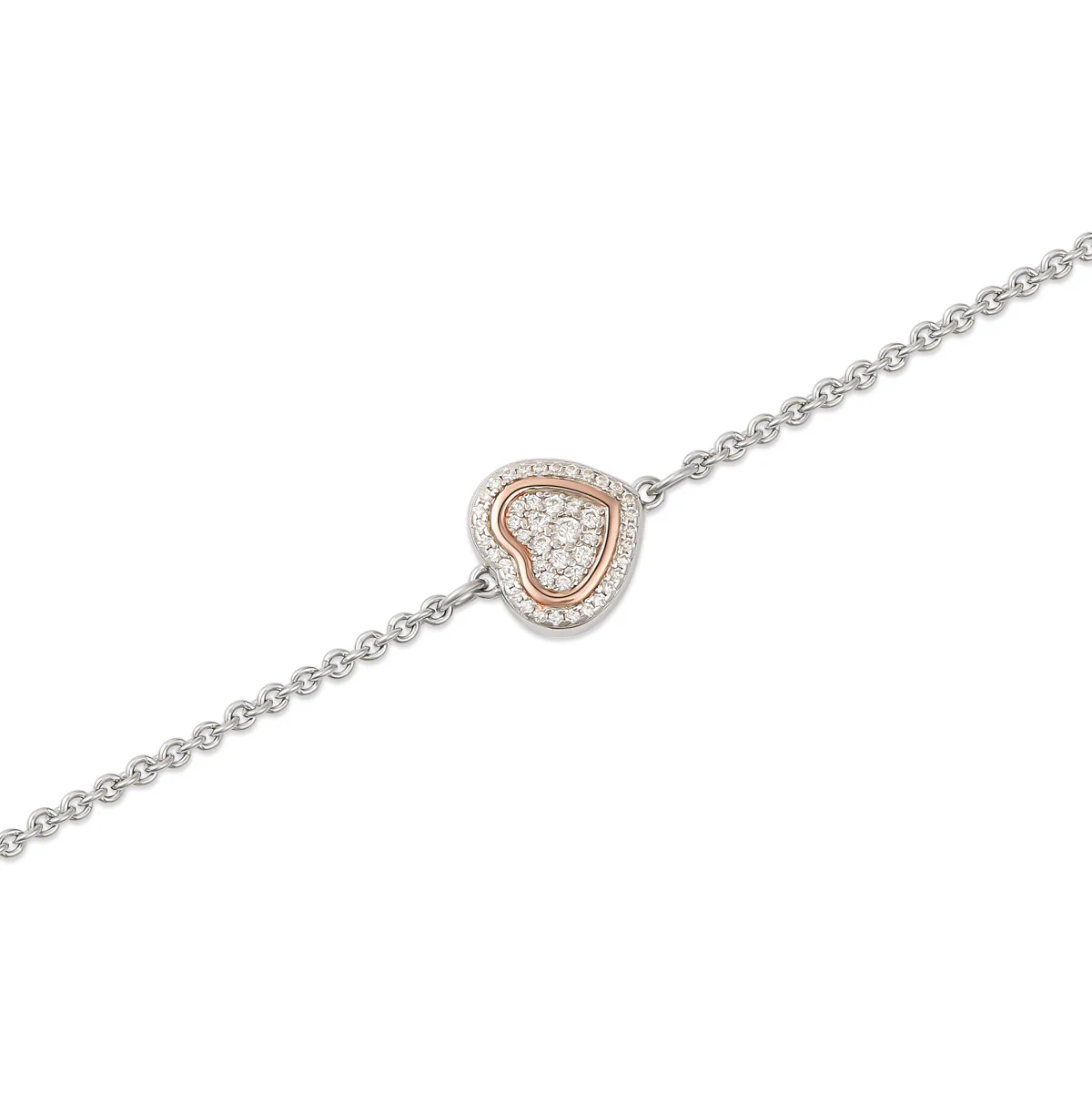 Bracciale cuore donna Roberto Giannotti in argento e zirconi GIA450