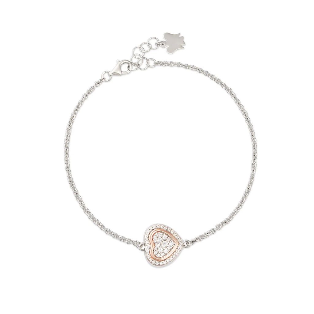 Bracciale cuore donna Roberto Giannotti in argento e zirconi GIA450