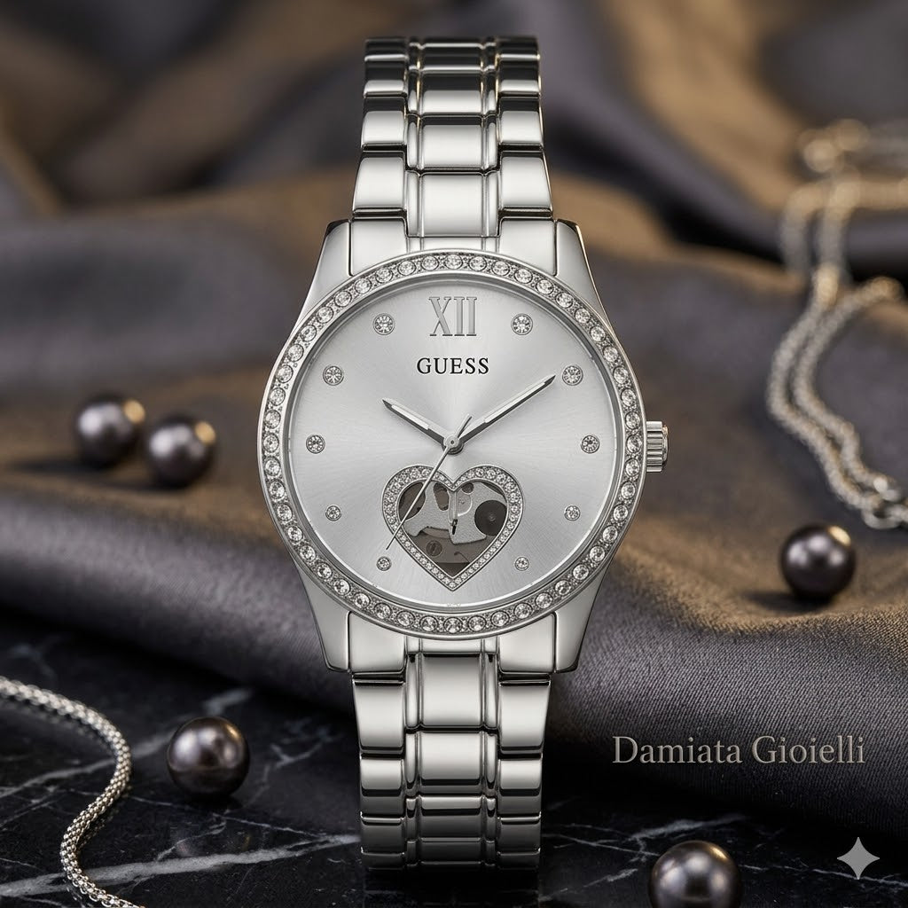 Orologio solo tempo donna Guess collezione Be Loved in metallo GW0380L1