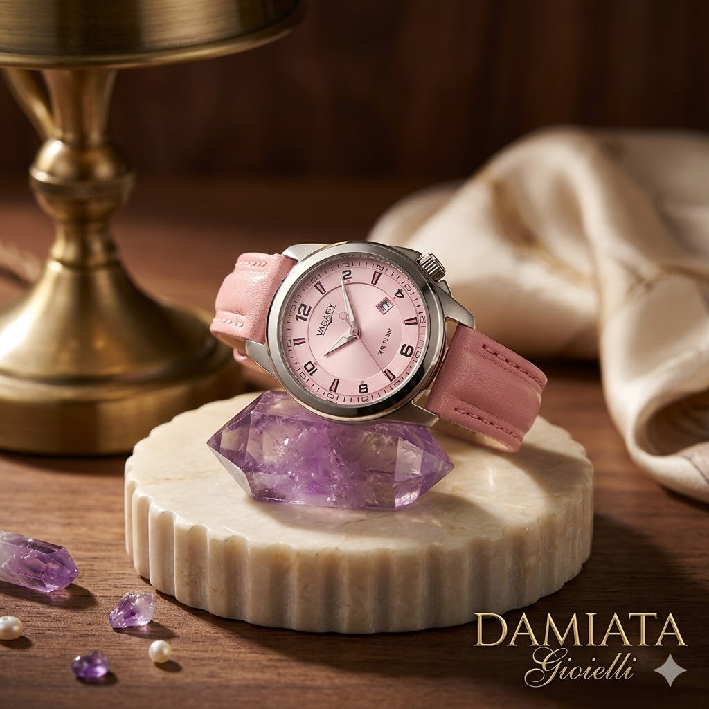 Orologio solo tempo donna Vagary in acciaio e pelle IE6-210-90