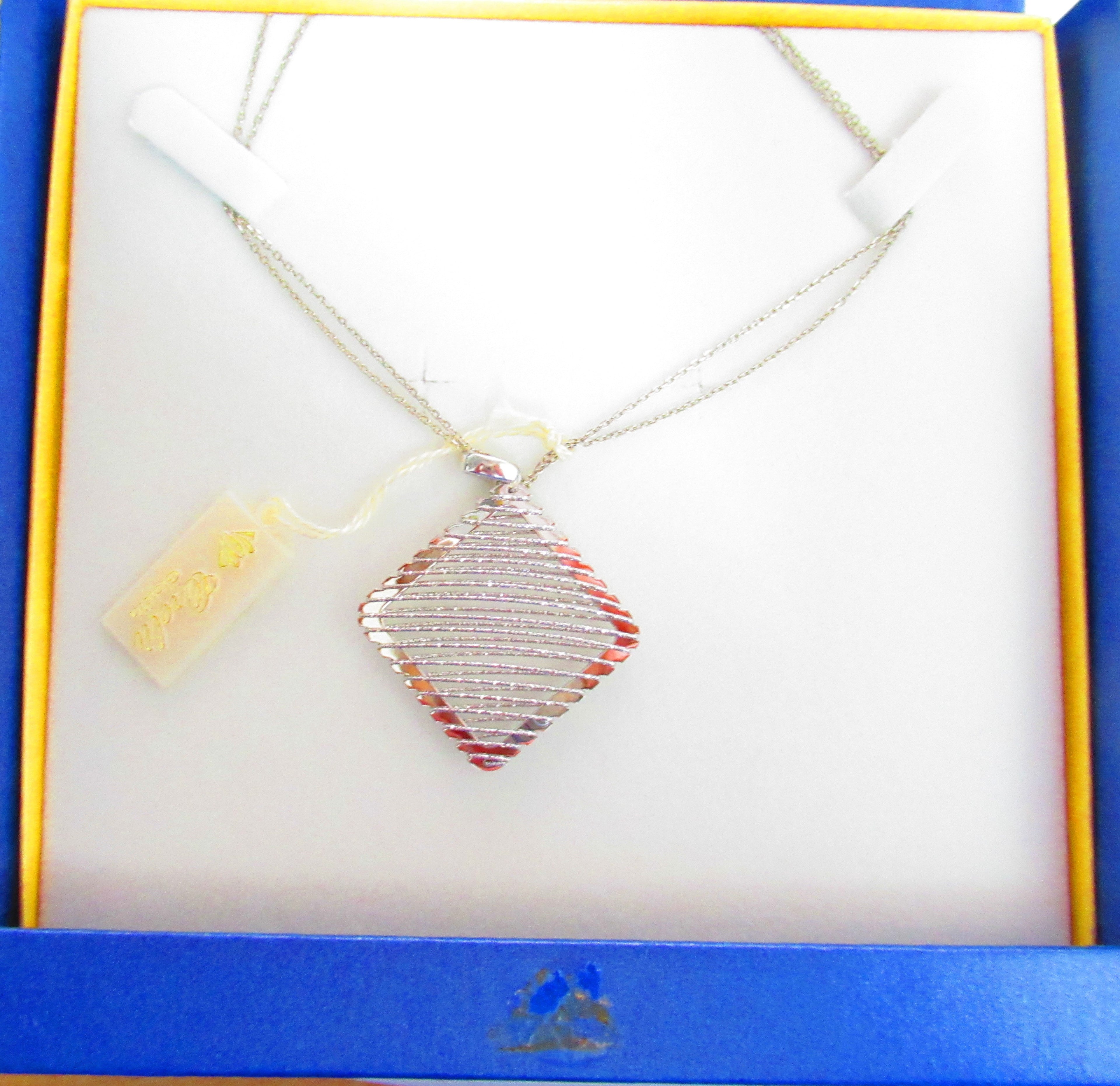 Collana doppia catena donna Orelù in acciaio con pendente ref. CCPR0001
