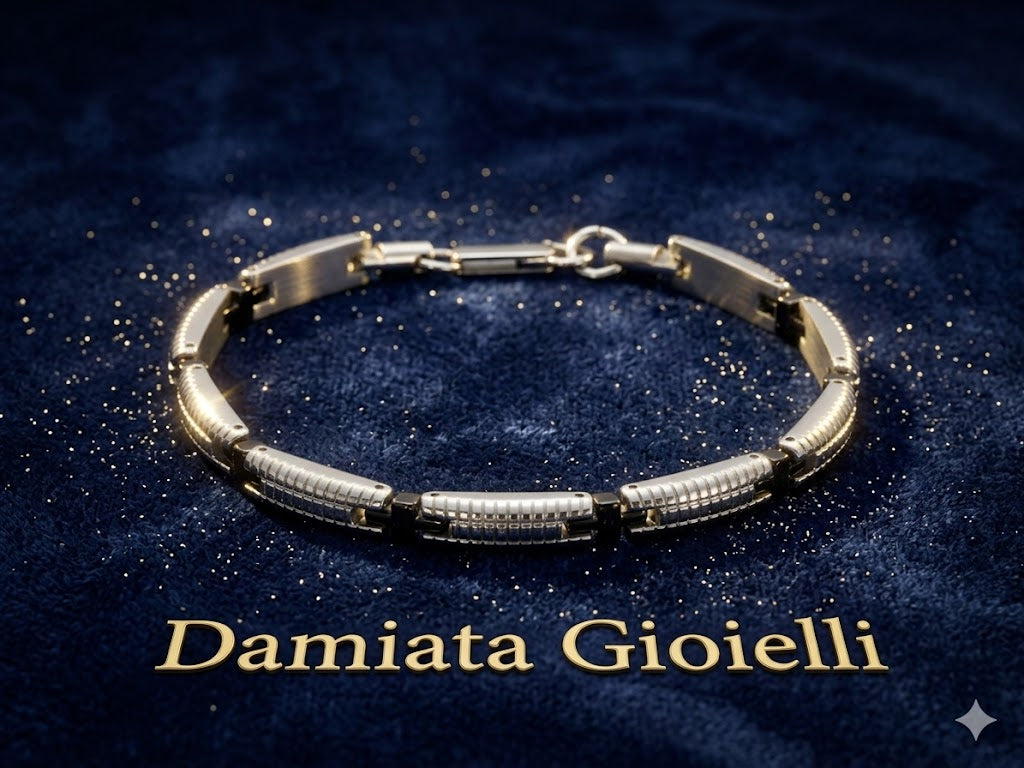 Bracciale uomo Yukiko in acciaio bicolore KBRD1350