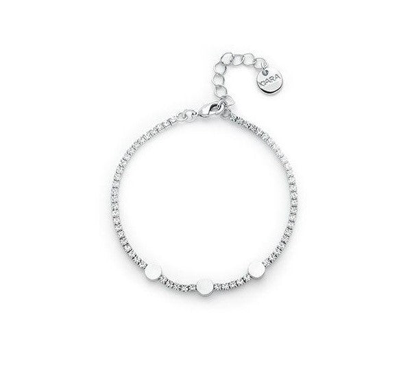 Bracciale donna Kiara in ottone e cristalli KBRD1550B